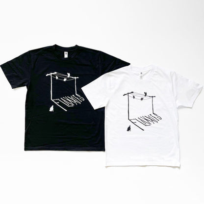 Flaxxies 'Birds on Wire' Shirt: Black