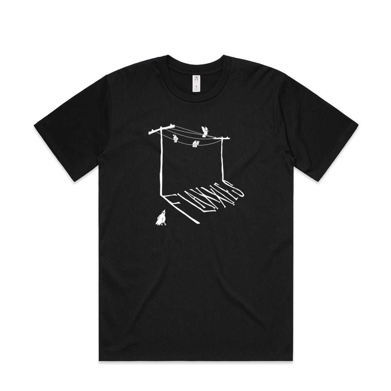 Flaxxies 'Birds on Wire' Shirt: Black